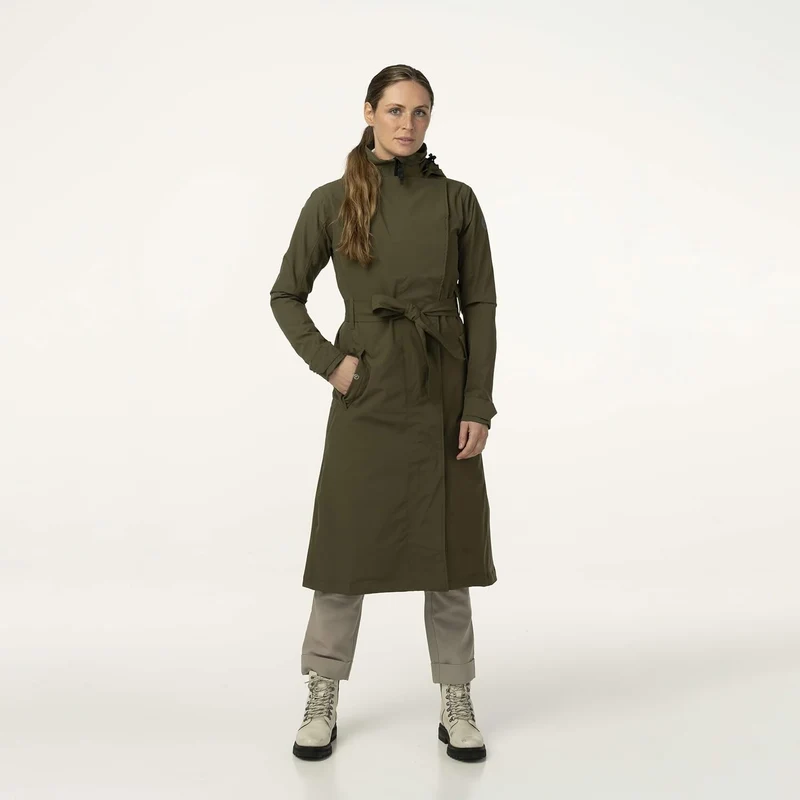 Agu Urban outdoor Trenchcoat long Women Army Green