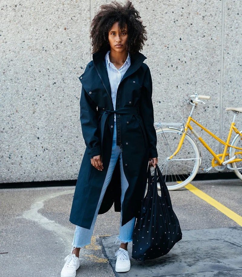Agu Urban outdoor Trenchcoat long Women zwart