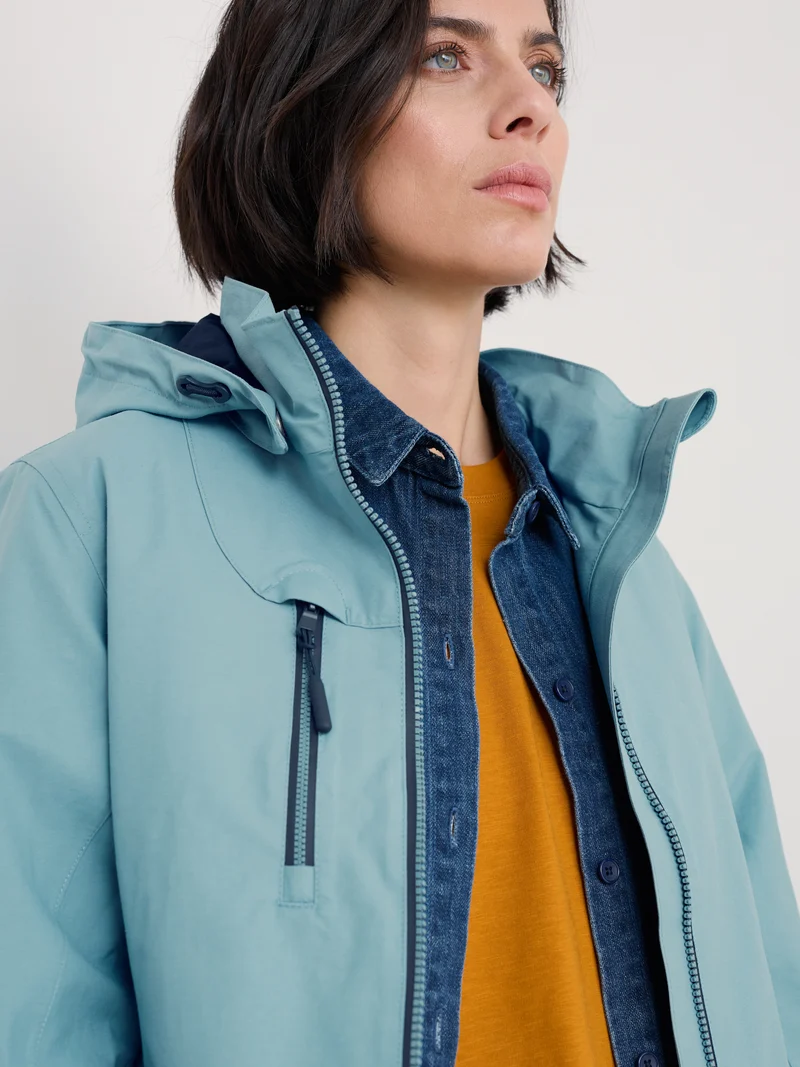 Seasalt Regenjas Dames Coverack Coat Hail