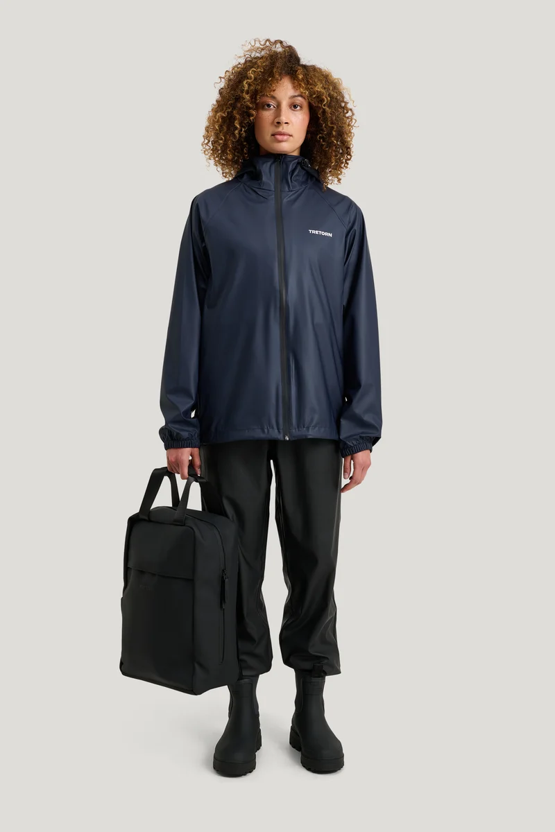 Tretorn Packable Rainbreaker set Navy Blaze