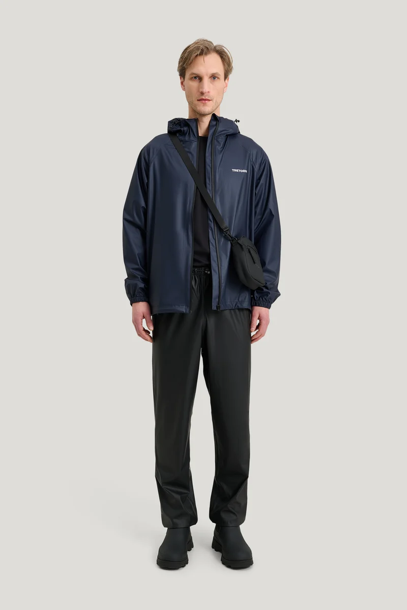 Tretorn Packable Rainbreaker set Navy Blaze