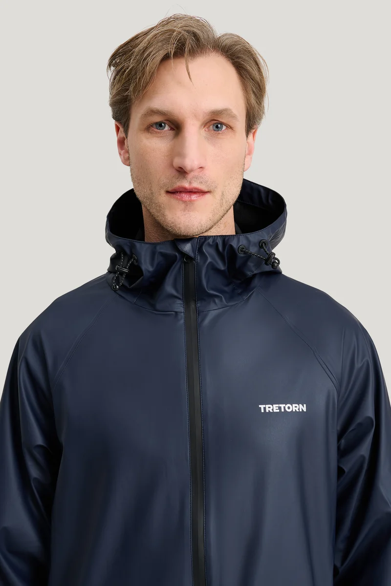 Tretorn Packable Rainbreaker set Navy Blaze