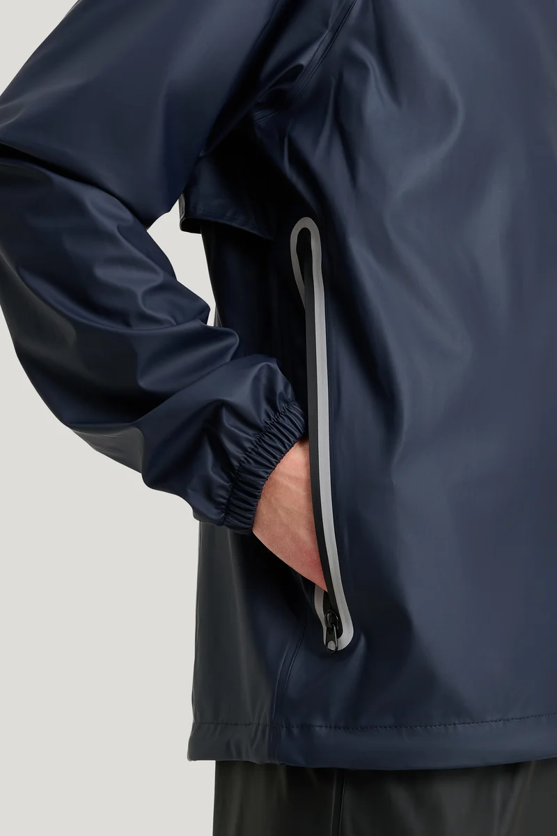 Tretorn Packable Rainbreaker set Navy Blaze