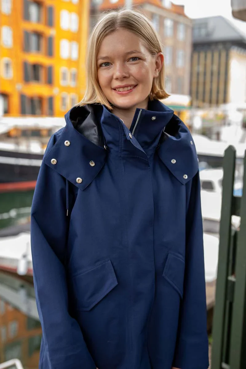 Danefea Danewest Wind Rain Parka Dk Navy