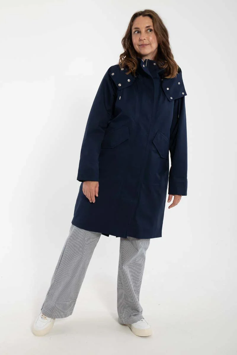 Danefea Danewest Wind Rain Parka Dk Navy