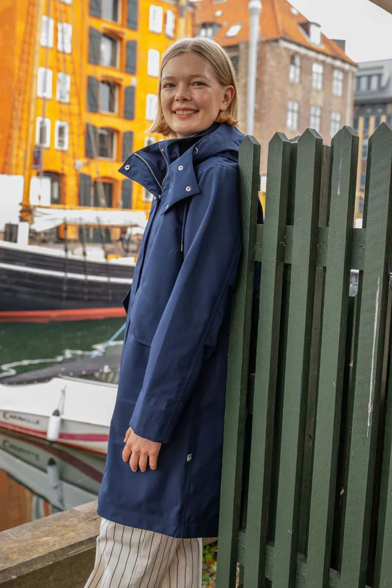 Danefea Danewest Wind Rain Parka Dk Navy