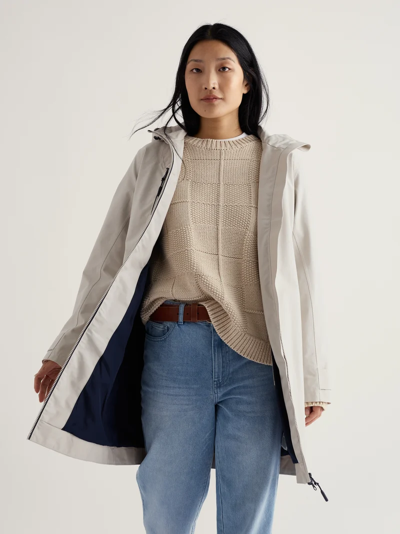 Seasalt Regenjas Dames Coverack Coat Driftwood