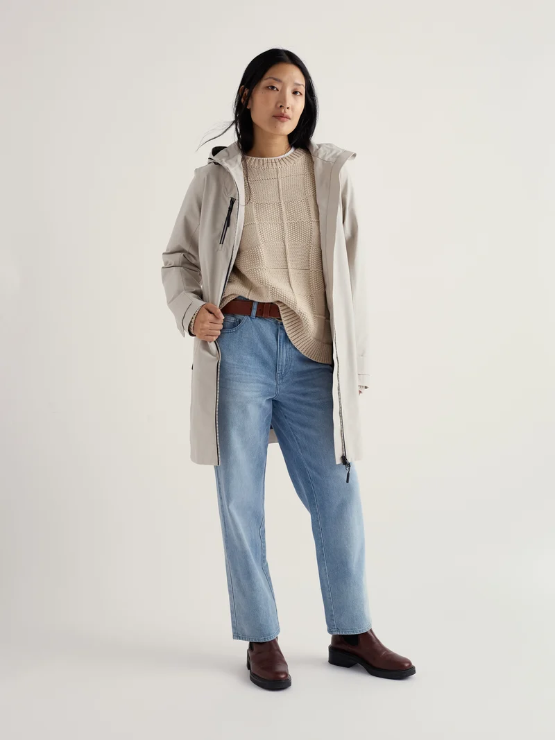 Seasalt Regenjas Dames Coverack Coat Driftwood