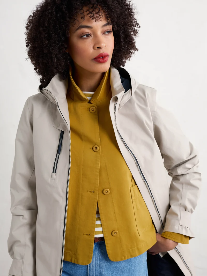 Seasalt Regenjas Dames Coverack Coat Driftwood
