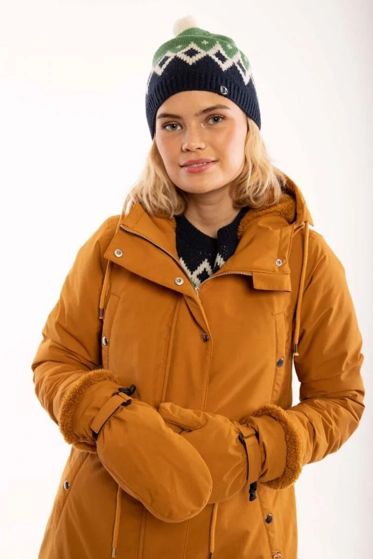 Danefae Winter Regenparka Dames Danenora Mustard