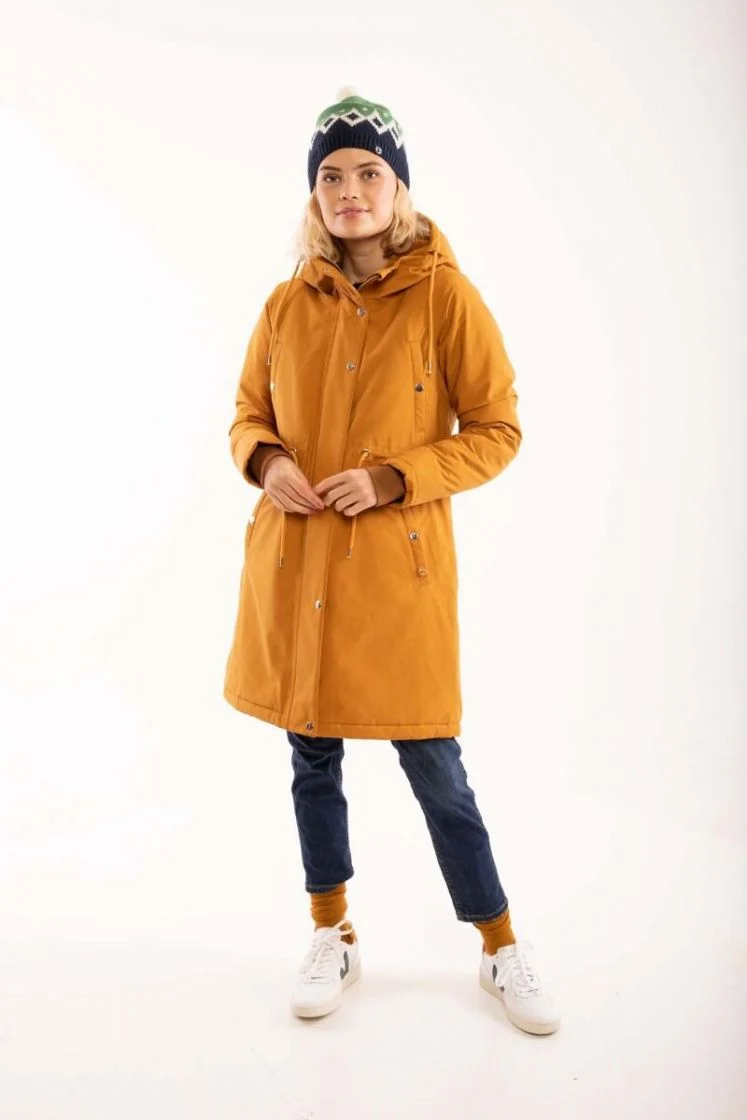 Danefae Winter Regenparka Dames Danenora Mustard