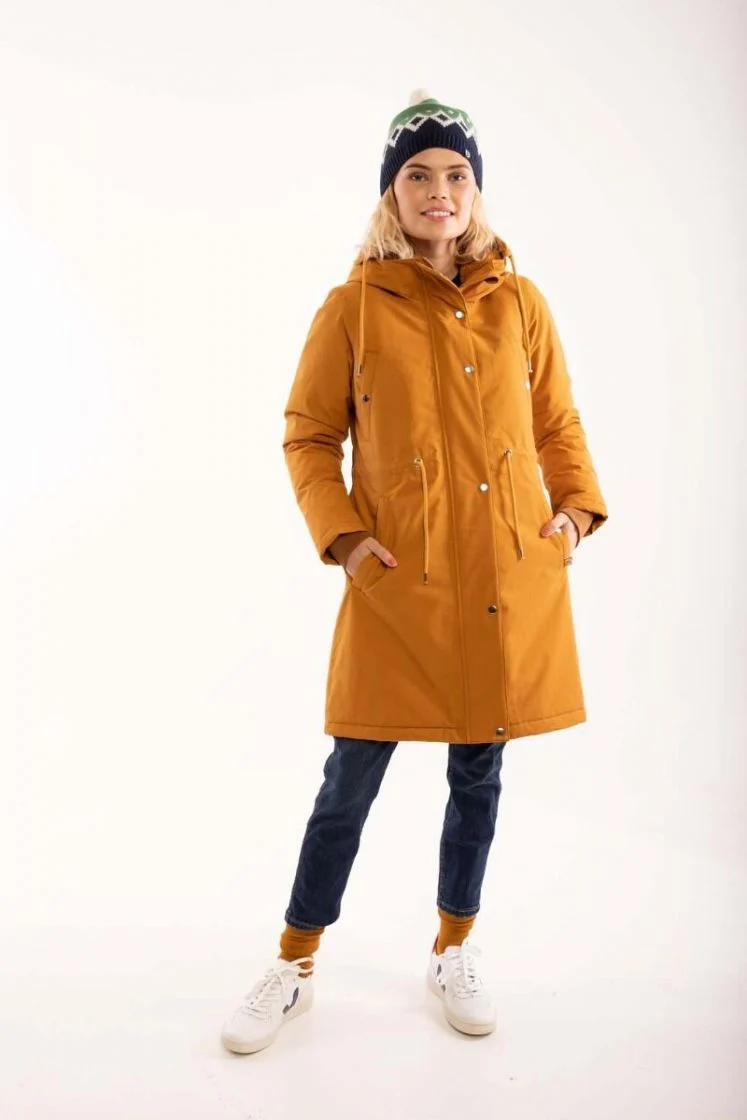 Danefae Winter Regenparka Dames Danenora Mustard