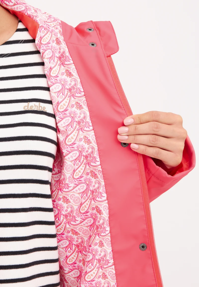 Derbe Friese Traveby Sugar Coral Rosa