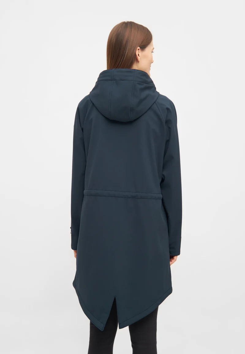 Derbe Regenjas Dames Softshell Friese Island Navy/ Lavendel Grijs