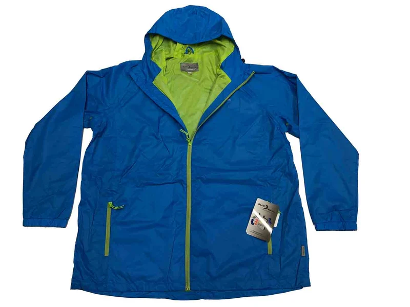BlueWave Regenjacke Herren Übergröße 4XL-8XL Schwarz Navy Royal Rot wasserdicht