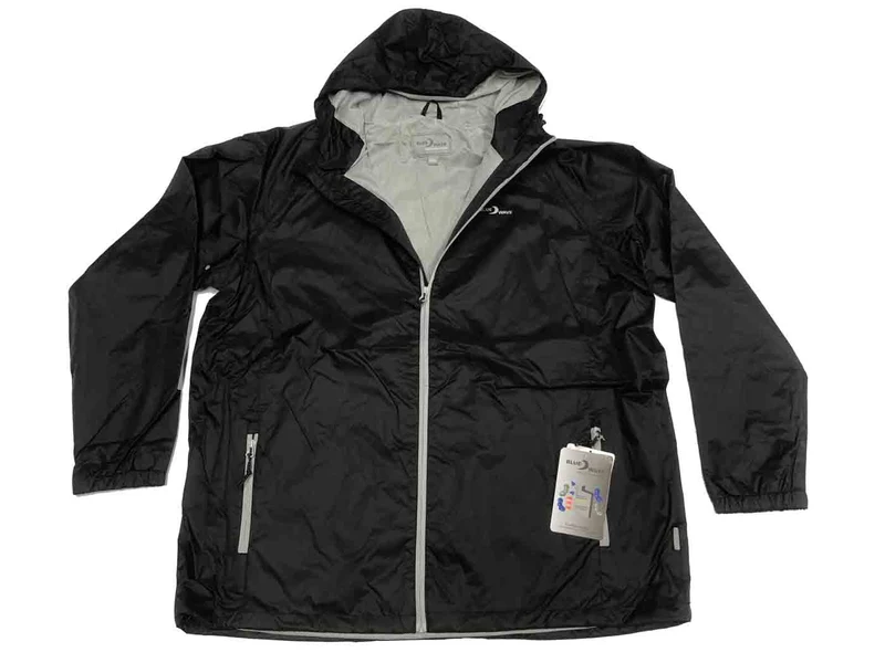 BlueWave Regenjacke Herren Übergröße 4XL-8XL Schwarz Navy Royal Rot wasserdicht