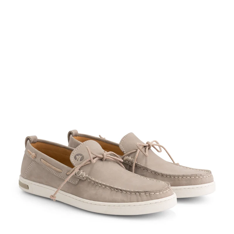 Falmouth Herren - Bootsschuhe - Nubuk - Grau