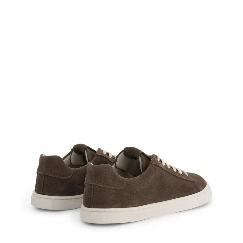 Bergvik Damen - Barfuß-Sneaker - Wildleder - Braun