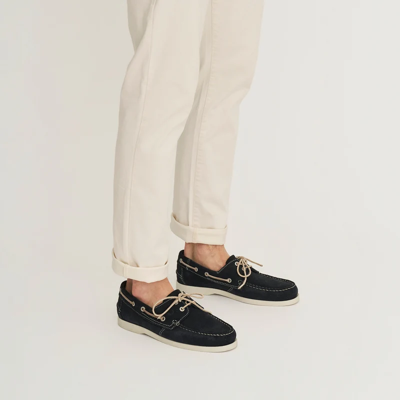 Krokvag Herren - Bootsschuhe - Wildleder - Navy