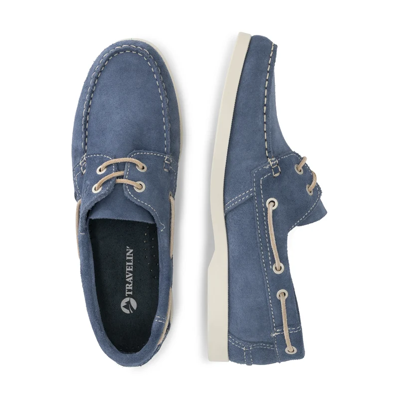 Krokvag Herren - Bootsschuhe - Wildleder - Blau