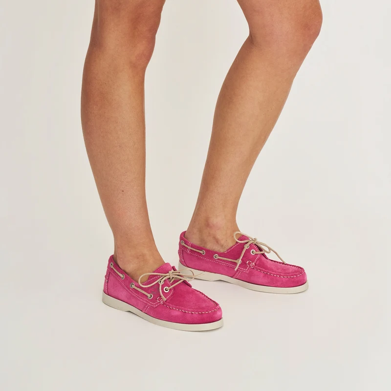 Kajaani Damen - Bootsschuhe - Wildleder - Rosa
