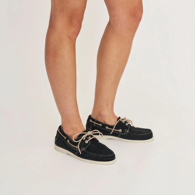 Kajaani Damen - Bootsschuhe - Wildleder - Navy
