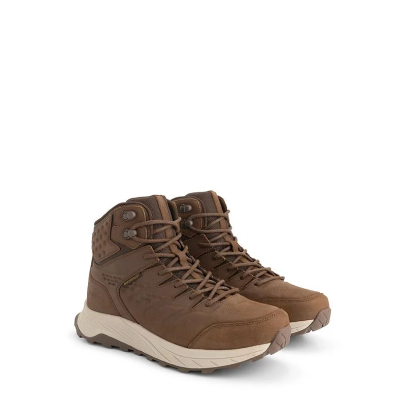 Hobro Damen - Halbhohe Wanderschuhe - Wasserdicht - Dunkelbraun