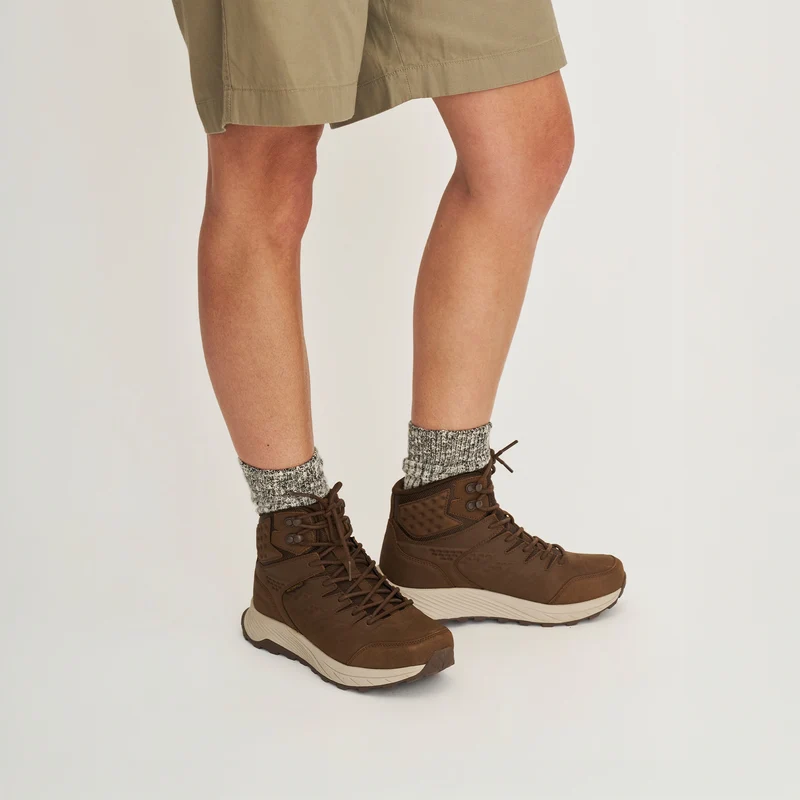 Hobro Damen - Halbhohe Wanderschuhe - Wasserdicht - Dunkelbraun