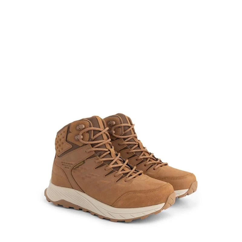 Hobro Damen - Halbhohe Wanderschuhe - Wasserdicht - Cognac