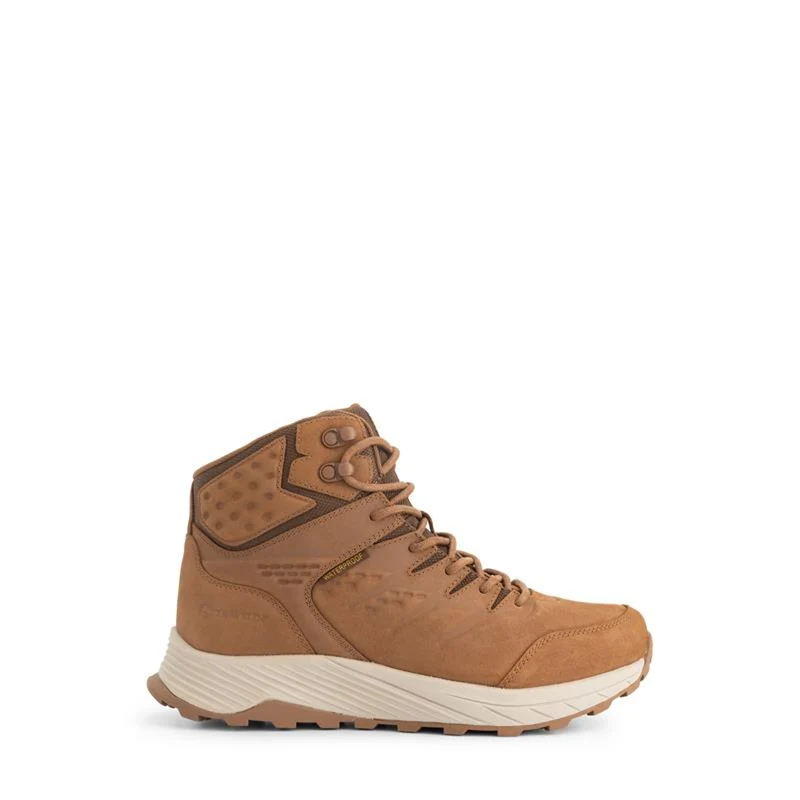 Hobro Damen - Halbhohe Wanderschuhe - Wasserdicht - Cognac