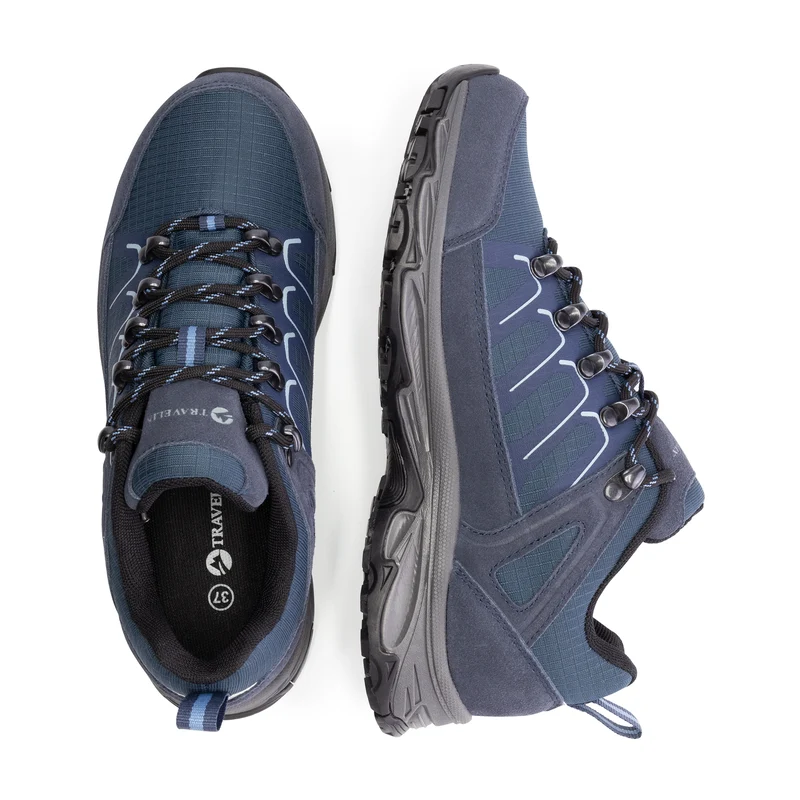 Lonstrop Damen - Niedrige Wanderschuhe - Wasserdicht - Blau