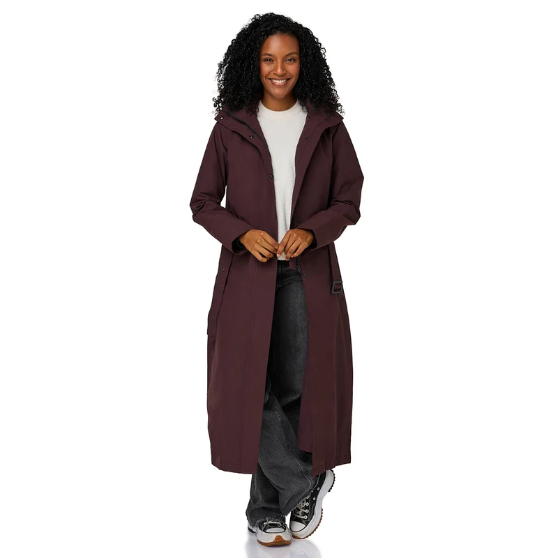 Happy Rainy Days Extra Lange Regenjas Montreal Burgandy Rood