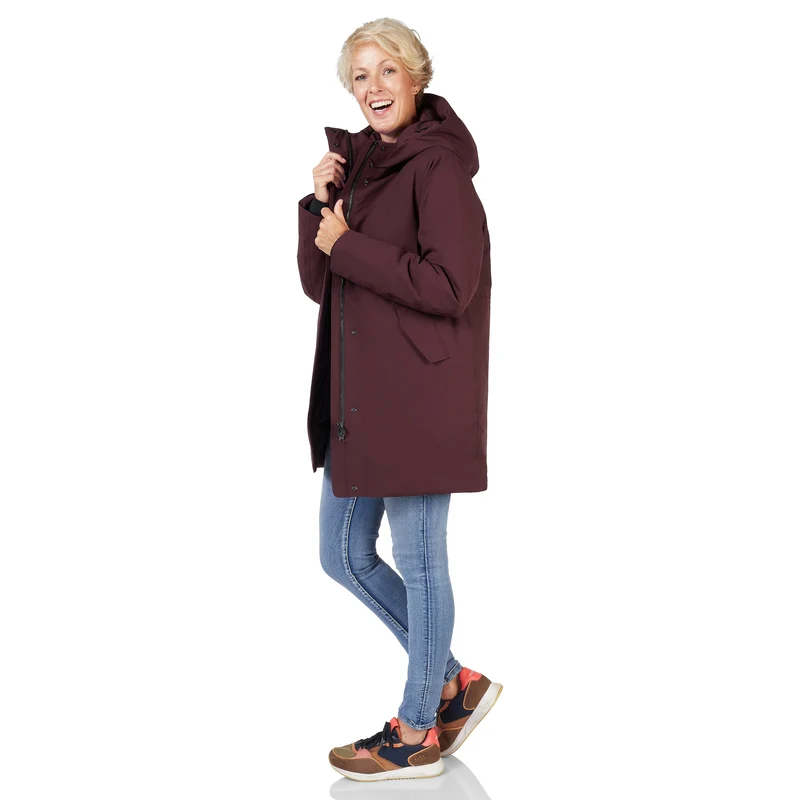 Happy Rainy Days Winterjas Dames Chicago Burgandy *Laatste maten XL en XXL*