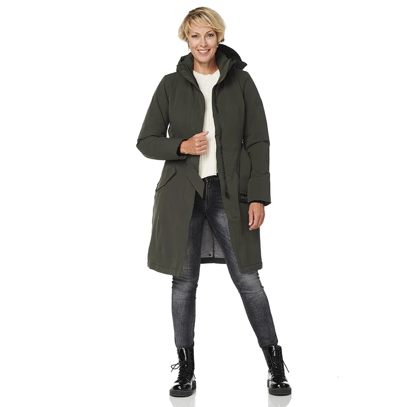 Happy Rainy Days Winterparka Dames Calgary Groen *Laatste maat XXL*