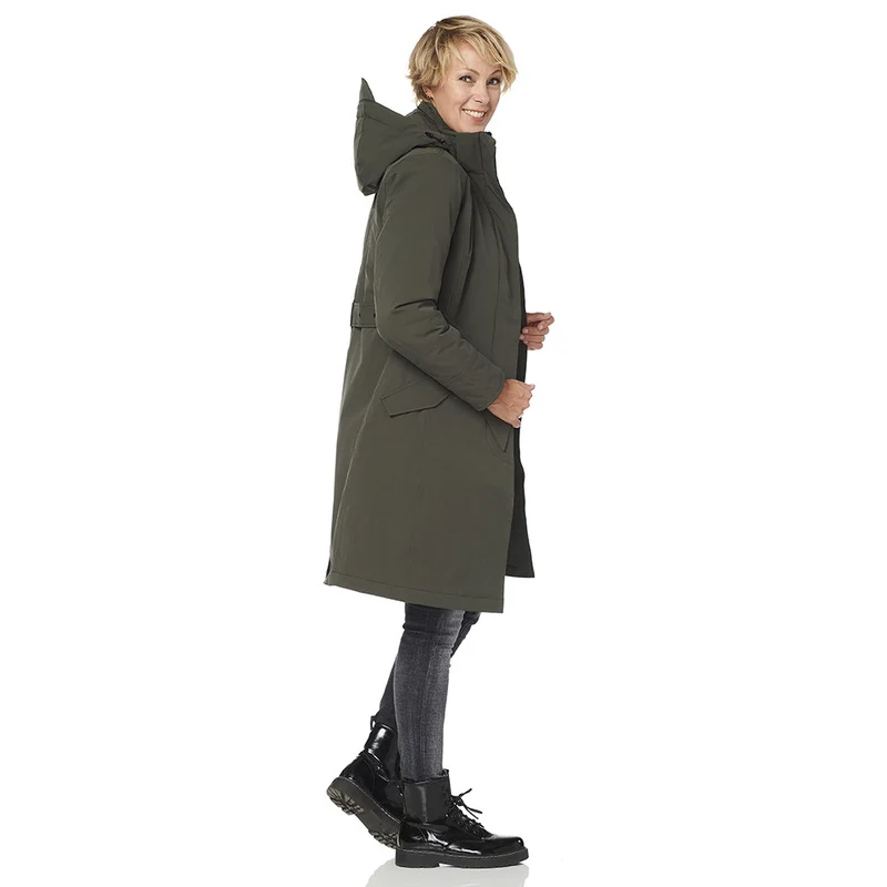 Happy Rainy Days Winterparka Dames Calgary Groen *Laatste maat XXL*