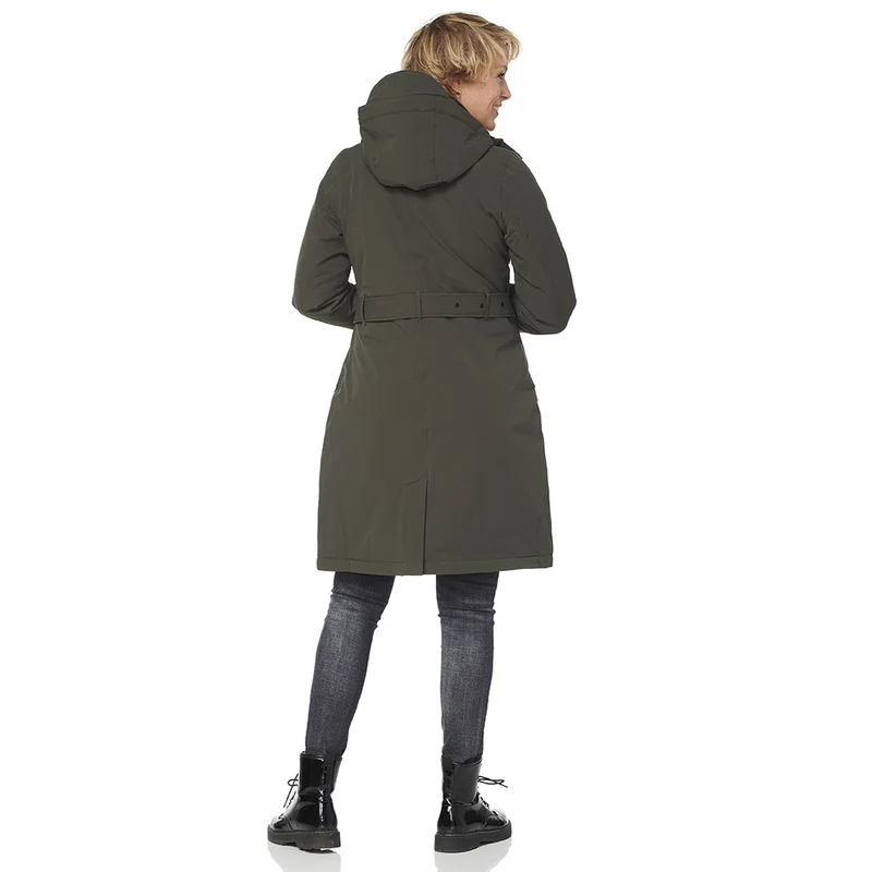 Happy Rainy Days Winterparka Dames Calgary Groen *Laatste maat XXL*
