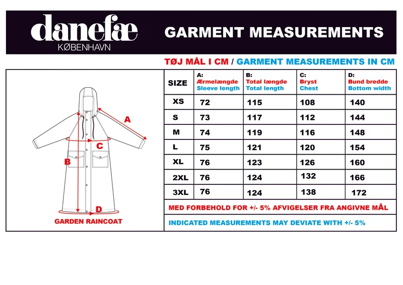 Danefae Regenjas Dames Danegarden Bordeaux