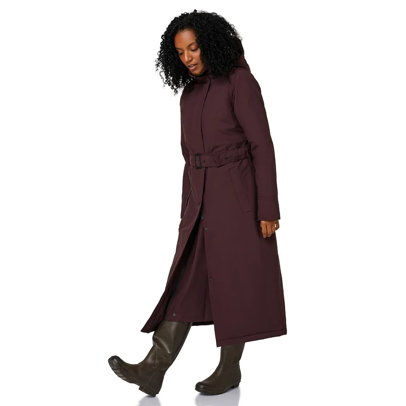 Happy Rainy Days Extra Lange Regenjas Gewatteerd Toronto Burgandy Rood