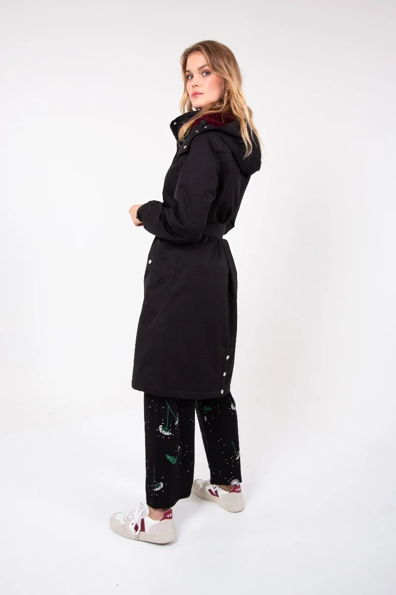 Danefae Winter Regenjas Dames Bornholm Zwart