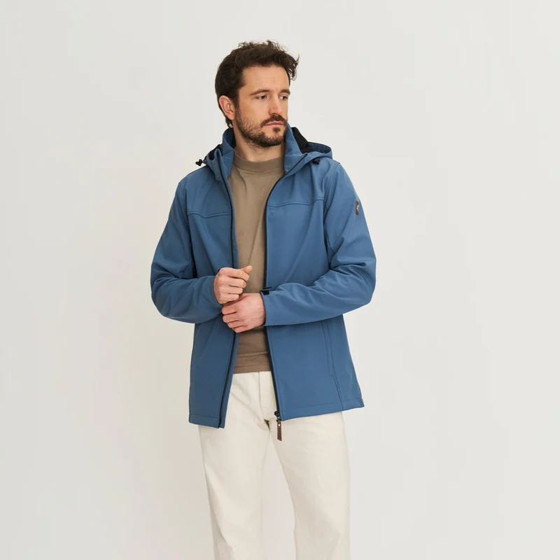 Mikkel Herren - Softshell-Jacke - Wasserdicht - Blau