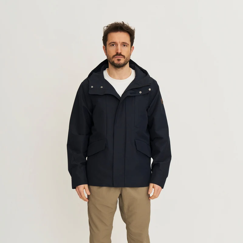 Lefi Herren - Hardshell-Jacke - Wasserdicht - Navy