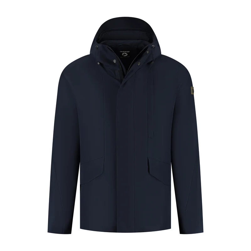 Lefi Herren - Hardshell-Jacke - Wasserdicht - Navy