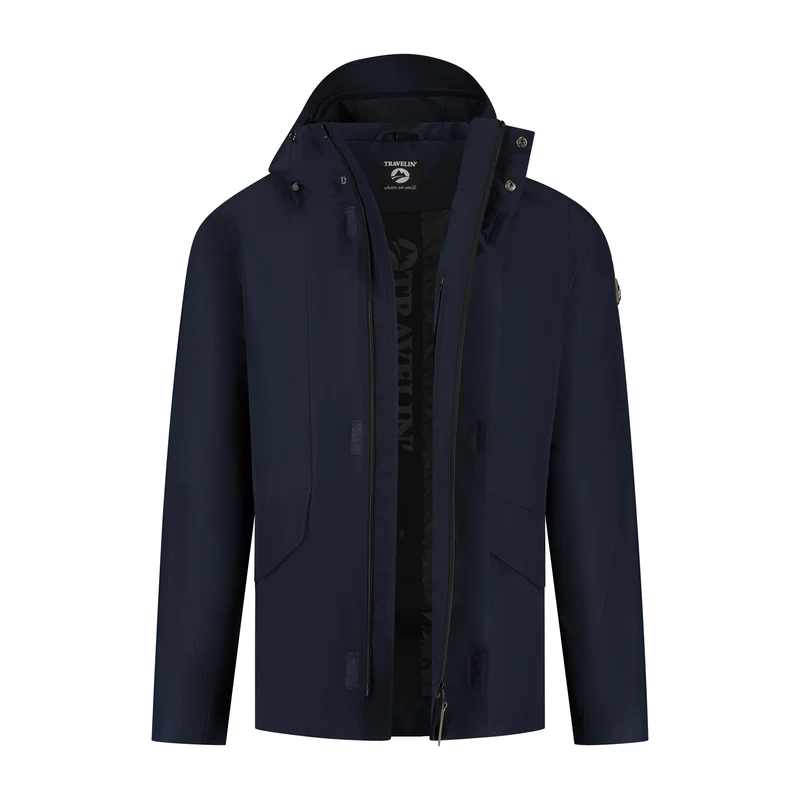 Lefi Herren - Hardshell-Jacke - Wasserdicht - Navy