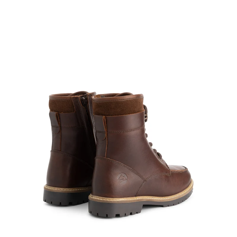 Tronstad Damen - Schnürboots - Wolle gefüttert - Braun