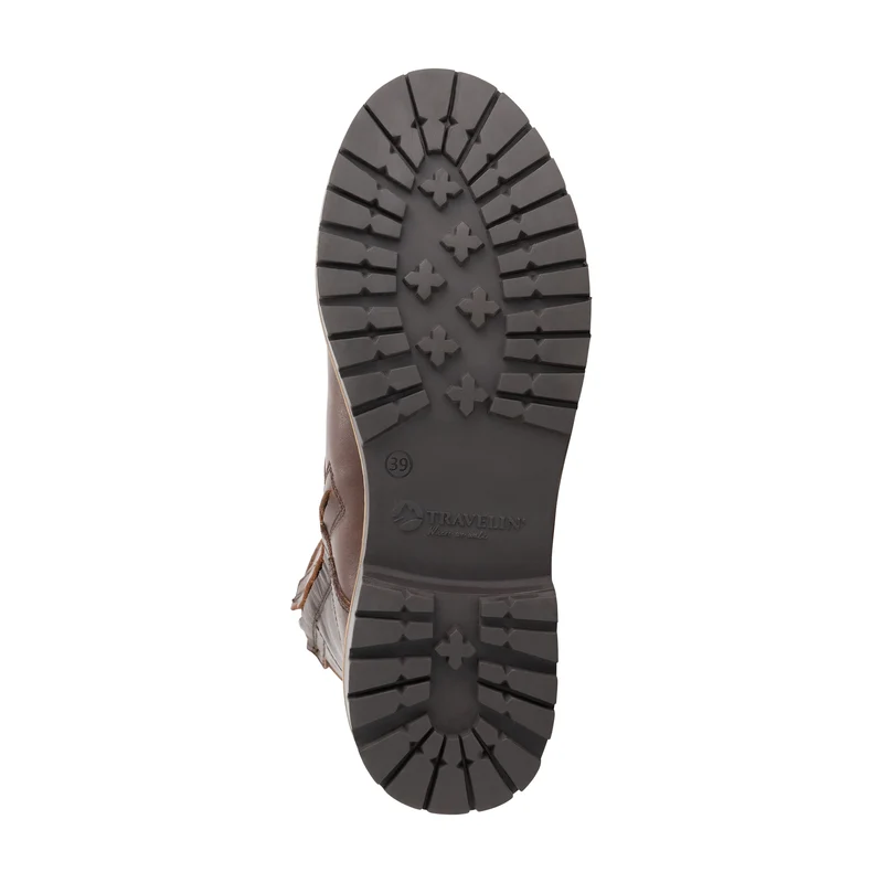 Tronstad Damen - Schnürboots - Wolle gefüttert - Braun