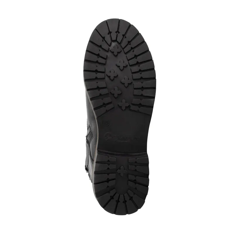 Tronstad Damen - Schnürboots - Wolle gefüttert - Schwarz