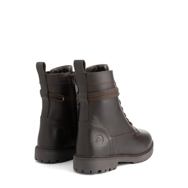 Kafjord Damen - Schnürboots - Wolle gefüttert - Braun