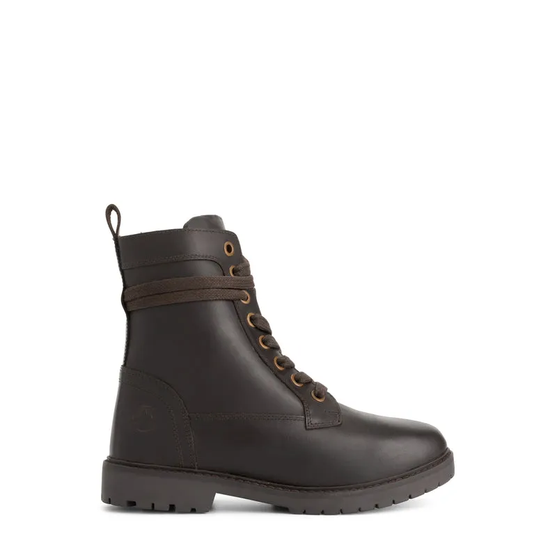 Kafjord Damen - Schnürboots - Wolle gefüttert - Braun