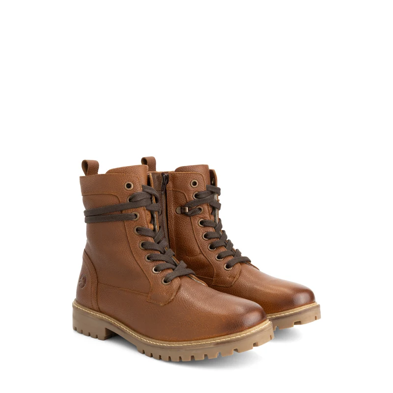 Trongsberg Herren - Schnürboots - Wolle gefüttert - Cognac