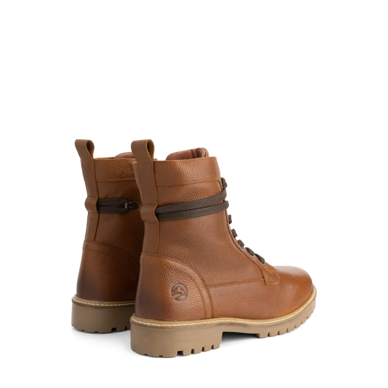Trongsberg Herren - Schnürboots - Wolle gefüttert - Cognac